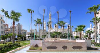 Mosque of Al-Mursi Abul Abbas, Alexandria. Egypt. Panorama