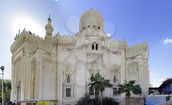 Mosque of Abu El Abbas Masjid, Alexandria, Egypt. Panorama