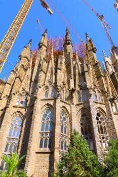 Temple Sagrada Familia- of Gaudi  in Barcelona. Spain