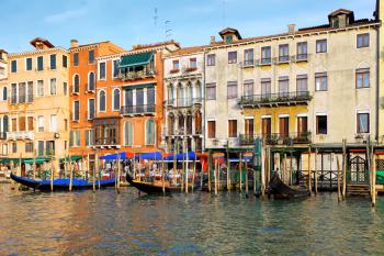 Beautiful water street - Grand Canal in Venice, Italy