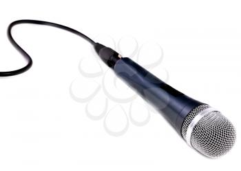Microphone isolated over white background.