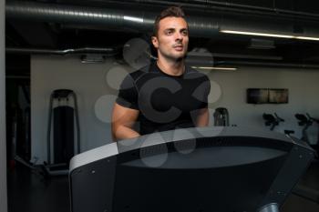 Man Jogging In A Gym
