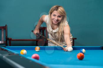 Female Pool Player
