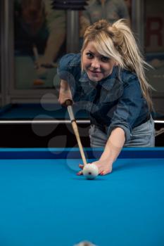 Female Pool Player