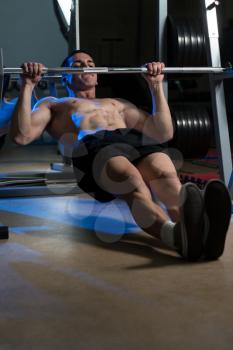Back Exercises On Horizontal Barbell Pull Up