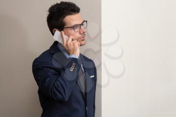 Young Businessman Talking On The Phone
