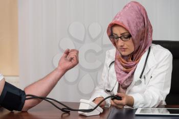 Blood Pressure Measuring - Doctor And Patient