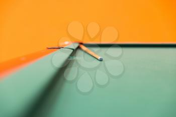 Pool Table Close Up