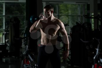 Silhouette Healthy Young Man Posing - Handsome Power Athletic Men Male - Fitness Muscular Body