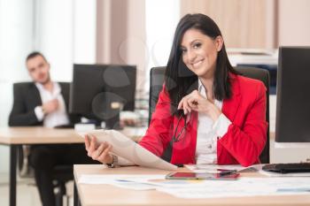 Business Woman Writing A Letter - Notes Or Correspondence Or Signing A Document Or Agreement