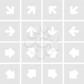 Royalty Free Clipart Image of a Set of Arrow Icons