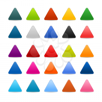 Royalty Free Clipart Image of Colourful Triangles