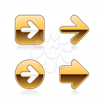 Royalty Free Clipart Image of Four Arrows