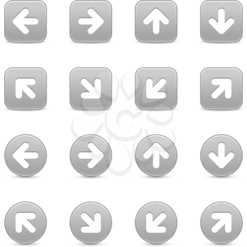 Royalty Free Clipart Image of a Bunch of Arrows