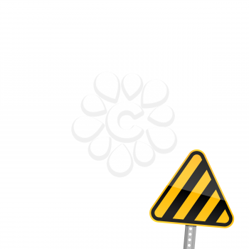 Royalty Free Clipart Image of a Road Sign
