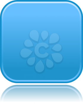 Royalty Free Clipart Image of a Blue Square Icon