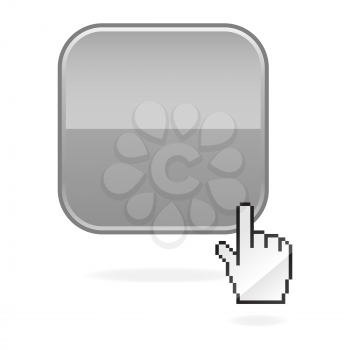 Royalty Free Clipart Image of a Cursor and Icon