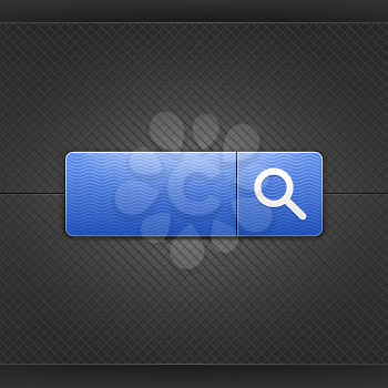 Royalty Free Clipart Image of a Search Bar Icon