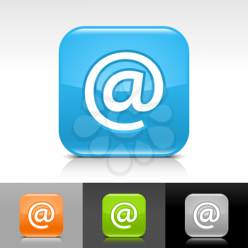 Royalty Free Clipart Image of a Set of Email Icons