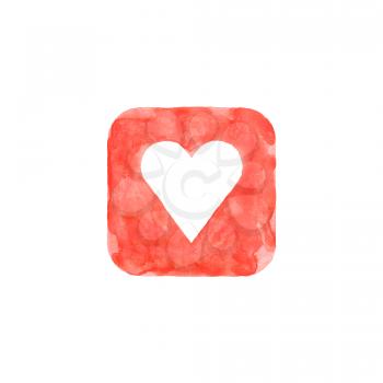 Royalty Free Clipart Image of a Heart Icon