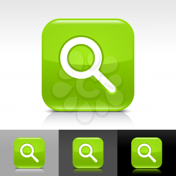 Royalty Free Clipart Image of a Set of Search Icons