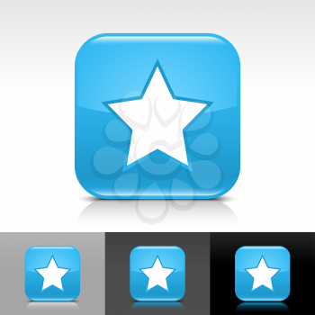 Royalty Free Clipart Image of a Set of Star Icons