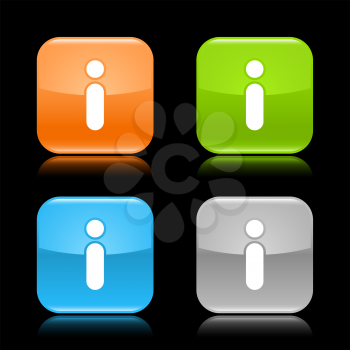 Royalty Free Clipart Image of Info Icons