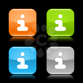 Royalty Free Clipart Image of Info Icons