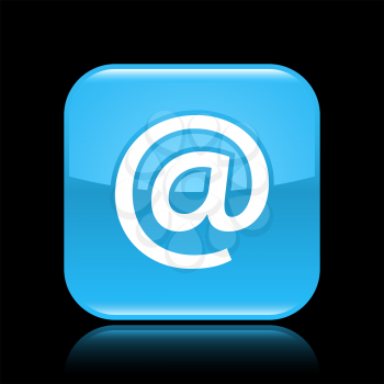 Royalty Free Clipart Image of an Email At Icon