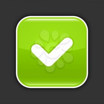 Royalty Free Clipart Image of a Checkmark Icon