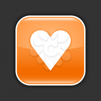 Royalty Free Clipart Image of a Heart Icon