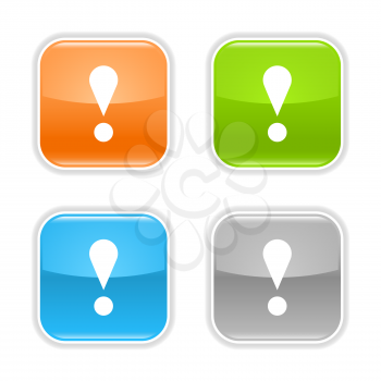 Royalty Free Clipart Image of a Set of Exclamation Marks
