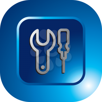 Royalty Free Clipart Image of a Tools Icon