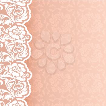 Background with lace. Vector illustration 10eps
