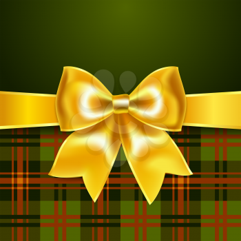 Background with yellow ribbon bow, 10eps. Perfect as invitation or congratulation.