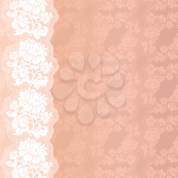 Flower pink on background. Vector illustration 10eps