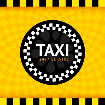 Taxi round symbol, vector illustration 10eps