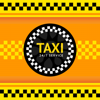 Taxi symbol, vector illustration