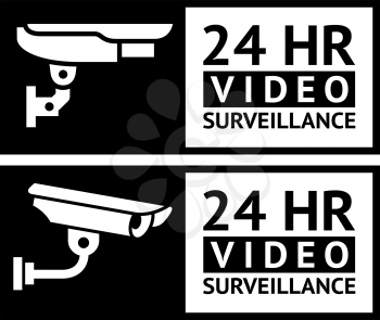 Video surveillance stickers