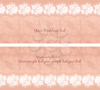 Wedding invitation template, design element