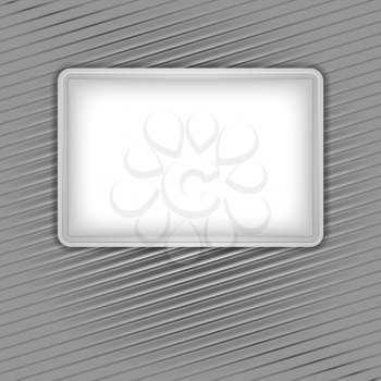 White blank on corduroy background, vector design