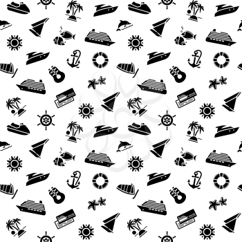 Transport icons, wallpaper, wrapping paper - 10eps