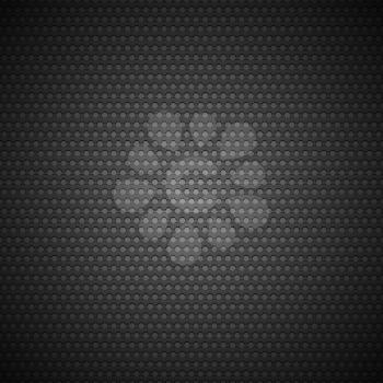 Seamless metal surface, Dark gray background perforated sheet, Vector10 eps
