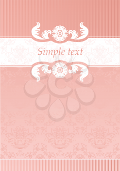 Pink Decorative Frame-template, design element