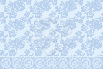 ornament background old vector blue