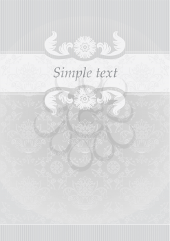 Gray Decorative Frame, simple text