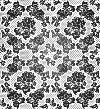 Lace background, ornamental flowers