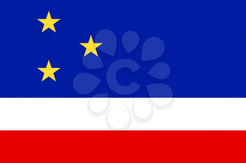 Flag of Gagauzia. Rectangular shape icon on white background, vector illustration.