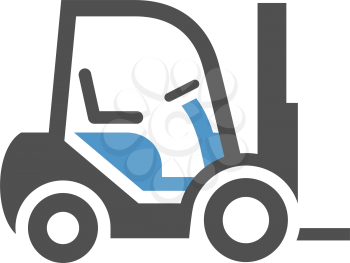 Loader - gray blue icon isolated on white background