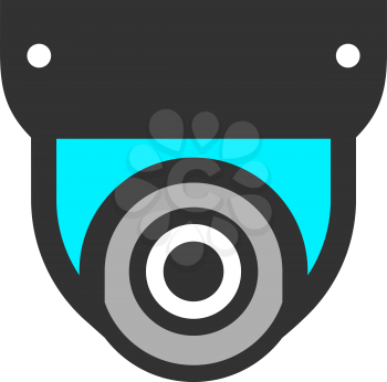 Video surveillance camera, vector illustration